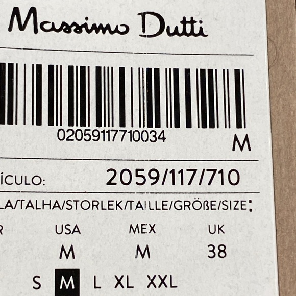 NWT. Massimo Dutti Beige Plain Wool Blend Overshirt. Size M. - Picture 8 of 13